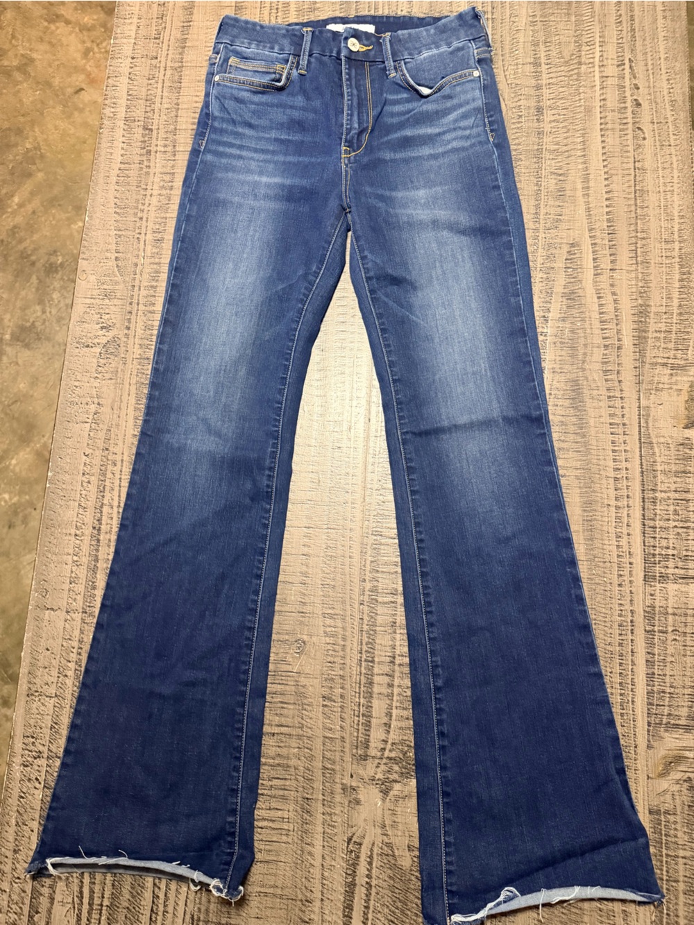 Sam Edelman Women's Dark Blue Flared Jeans